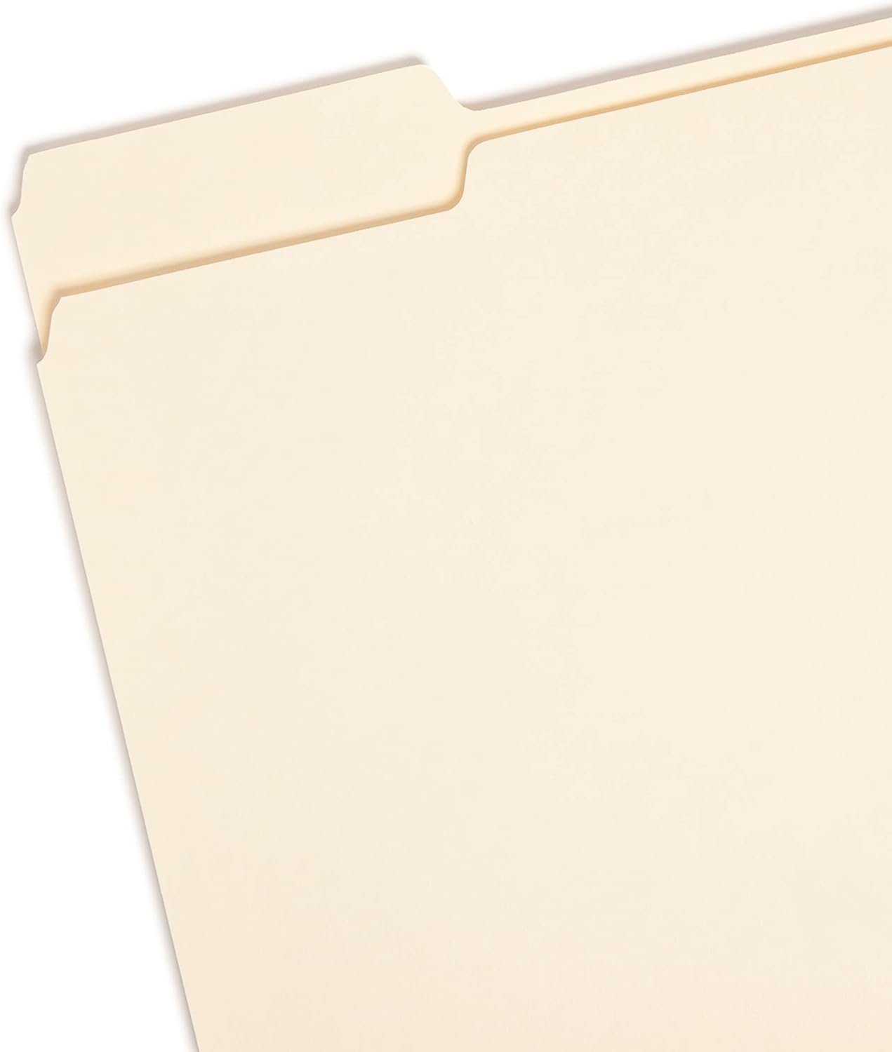 File Folders Letter Sized, 1/3-Cut Tab, Assorted Positions, Letter Size Manila Folders, 100 Per Box (10330)