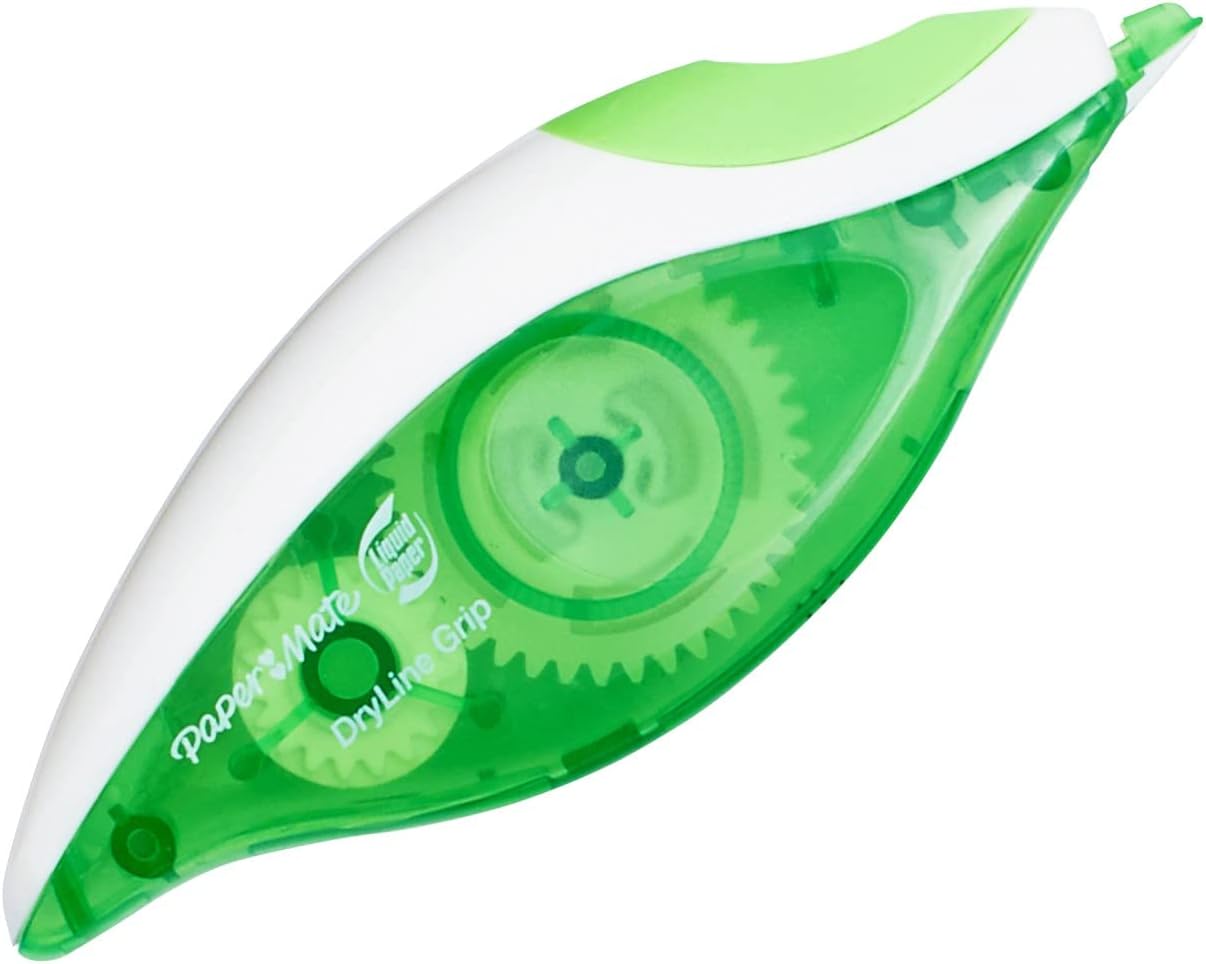 Paper Mate 660415 Liquid Paper DryLine Grip Correction Tape Dispenser, Pack of 1